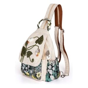 Girl's Convertible Sling Bag, Hand Crafted Women's Backpack Mini Backpack